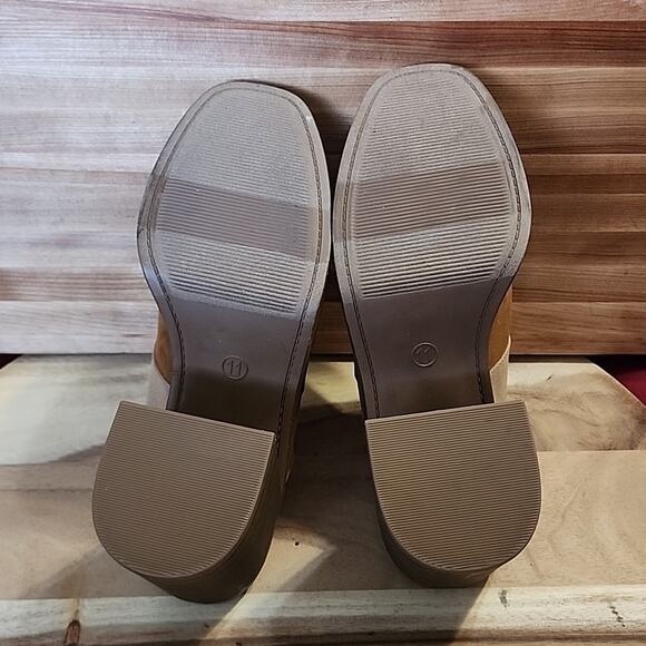 UNIVERSAL THREAD TESS FAUX LEATHER PLATFORM MULE CHUNKY HEELS SIZE 11 NWOB - Picture 10 of 16